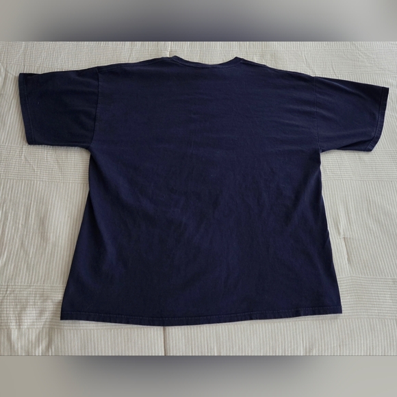 Vintage Y2K Seinfeld Hello Newman T-Shirt Mens XL Navy Blue TV Show Castle Rock - Picture 3 of 5